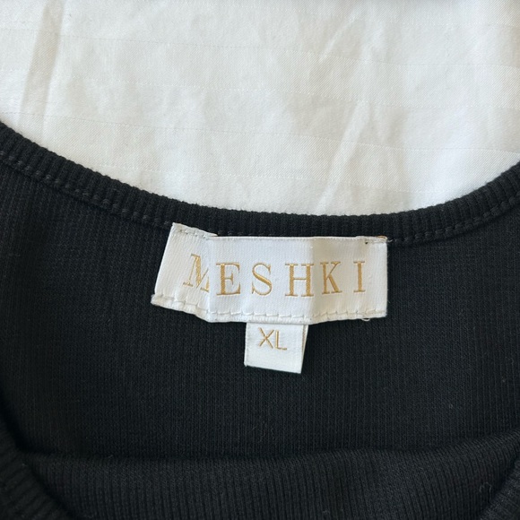 Meshki Black Ribbed Dress - Picture 2 of 3